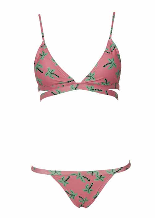 Coconut pinks triangle X bikini front mmanequin
