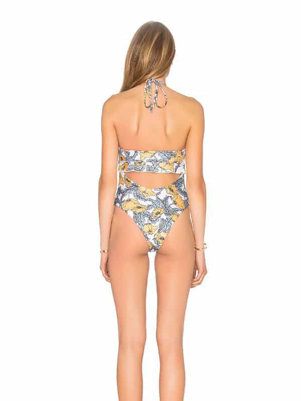 168 Miss Perfect Ruffles Front Tie Bikini1