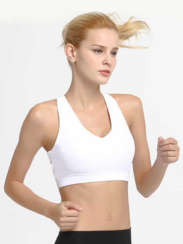 Hypegem Versace women white Sports bra front